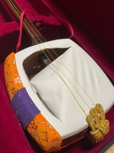 沖縄三線 三味線　人工　合皮　ケース付 美品】沖縄三線 人工皮 2WAYソフトケース付き 初心者 【公式通販】