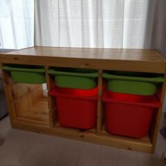IKEA  トロファスト 木製 おもちゃ棚