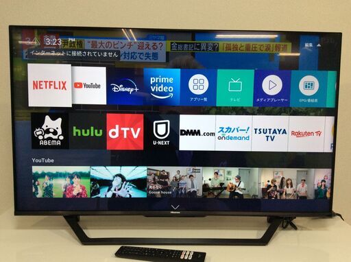 4K スマートTV V型液晶TV Hisense U7F 年製 美品   www