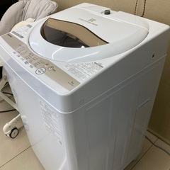 HJ163 【中古】TOSHIBA 洗濯機 AW-5GA1(W) 22年製