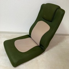座椅子 ﾘｸﾗｲﾆﾝｸﾞ美品 深緑 元値8,000円