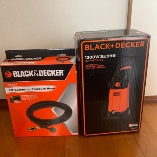 BLACK\u0026DECKER 高圧洗浄機　延長ホースセット