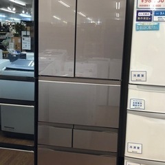 安心の一年保証！！【TOSHIBA(ﾄｳｼﾊﾞ)】6ドア冷蔵庫売ります！！！