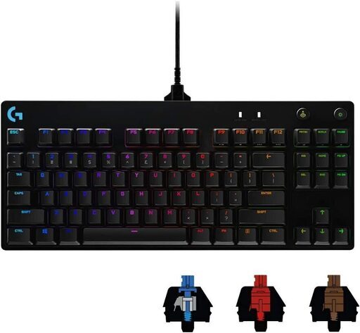 【定価15332円⇒7360円】ロジクール G PRO X ゲーミングキーボード テンキーレス 有線 日本語配列 G-PKB-002 ブラック