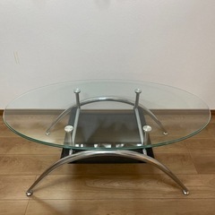 ニトリ製　ガラスセンターテーブル