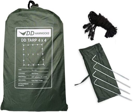 【定価15180円⇒7360円】DD Hammocks DD タープ 4×4 (オリーブグリーン)