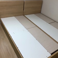 【取引先決定】収納付きシングルベッド