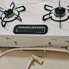 （※引渡し先決定）パロマ ガスコンロ【都市ガス用・左強火】IC-S87SH L 13A ＆ガスホース・ソケット付