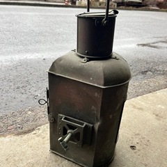 ⚒日本船燈 Z種紅燈 油用 日船式 アンティーク ②