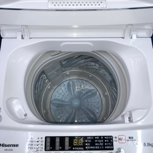 ⭐️Hisense⭐️全自動洗濯機　2021年5.5kg美品　大阪市近郊配送無料