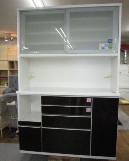 R073 高級 松田家具、キッチンボード、食器棚、幅141cm 美品