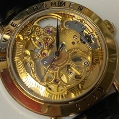 REVUE THOMMEN  3160 スケルトン文字盤 手巻き 機械式 腕時計 稼働品 ラウンドフェイス 