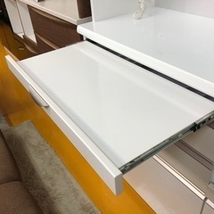 【リサイクルサービス八光　田上店　配達・設置OK】㈱ユーアイ　エナメルホワイト大型食器棚