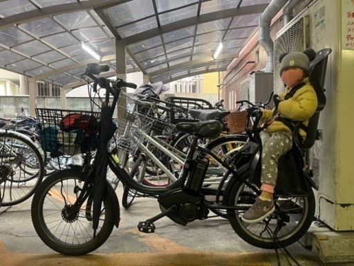 電動自転車　チャイルドシート付き