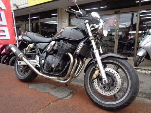 NO.4608　イナズマ４００　油冷４サイクル４気筒４００ｃｃ　ＷＲ’Ｓカーボンマフラー　カスタムウインカー　メタリックネイビー　 ☆彡