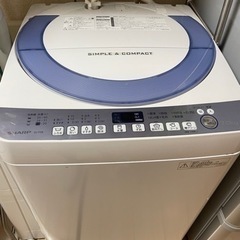 SHARP洗濯機 7kg 【説明書付き】