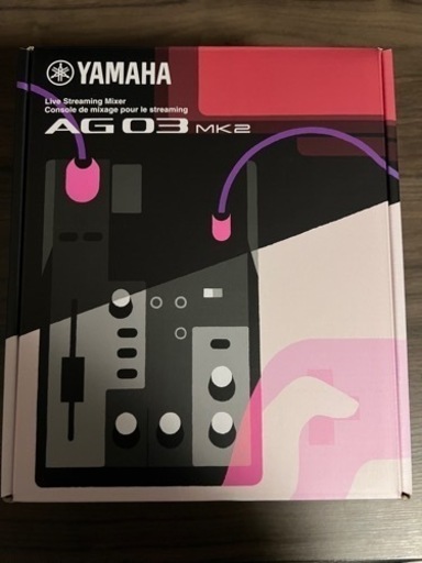 【美品】YAMAHA ライブストリーミングミキサー ブラック AG03MK2 B