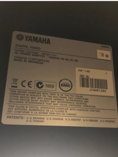 【購入前コメント必須】YAMAHA 電子ピアノARIUS YDP-140