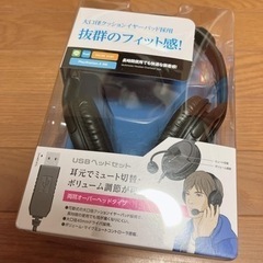 エレコム　USBヘッドセット（両耳大型オーバーヘッドタイプ