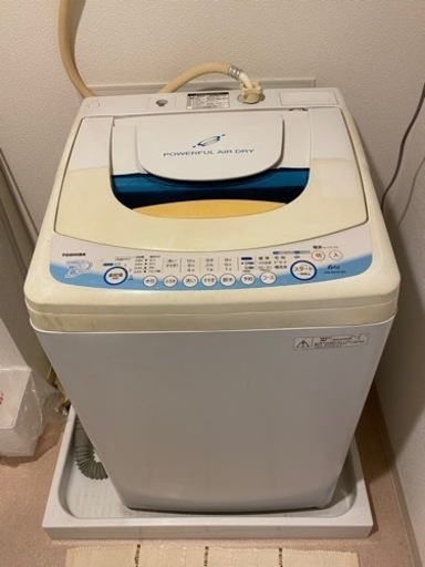 TOSHIBA 風乾燥機付き　洗濯機　6kg 多少の値引きします‼️