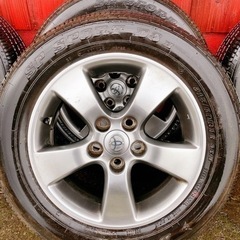 鹿屋市☆ダンロップ 215/60R16 /トヨタ純正 5穴 4本バリ山 超美品