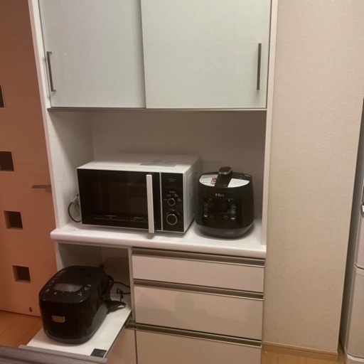 安価 ワタナベ KEYUCA キッチンボード(食器棚) 食器棚、キッチン収納