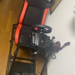 セット】【美品】ゲームハンドル ➕シフター➕レーシングチェア椅子 