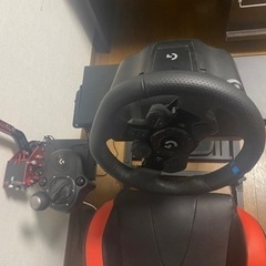 セット】【美品】ゲームハンドル ➕シフター➕レーシングチェア椅子 