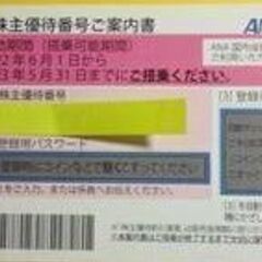 【ネット決済・配送可】JAL株主優待券２枚