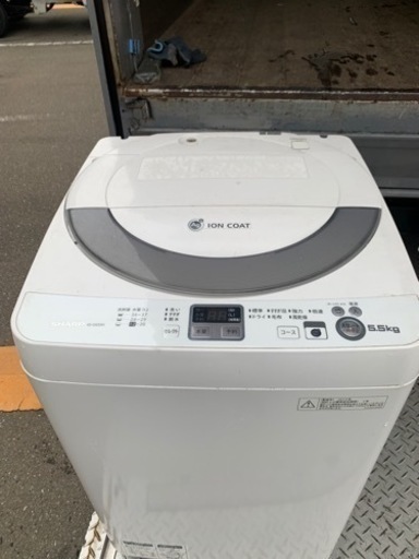 配送可能 シャープ SHARP ES-GE55N-S [全自動洗濯機（5.5kg） シルバー