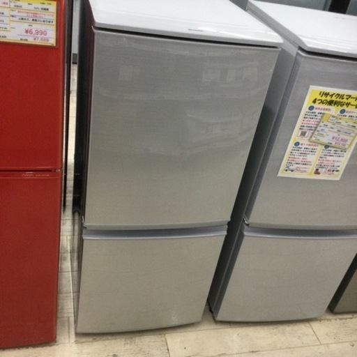 【✨1人暮らしに❗️ドアつけ替えOK❗️耐熱天板❗️✨】定価¥31,550 SHARP/シャープ 137L冷蔵庫 SJ-D14C-S 2017年製
