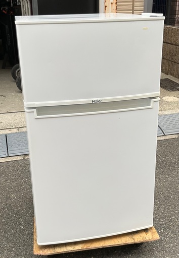 【RKGRE-059】特価！ハイアール/85L 2ドア冷凍冷蔵庫/JR-N85B/中古品/2018年製/当社より近隣無料配達！