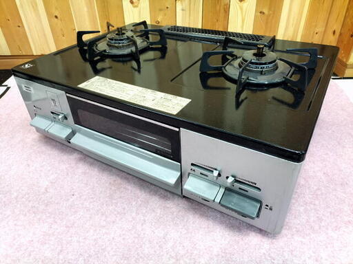 NORITZノーリツ　ガステーブル　ガスコンロ　水なしグリル　Siセンサー　NG80QVM　LPガス用　2021年製