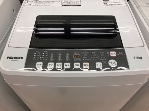 Hisense ハイセンス 5.5㎏洗濯機 2017年製 HW-T55A No.4797○ ※現金