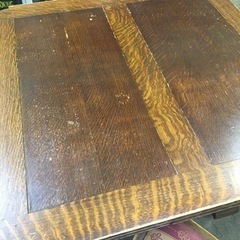 アンティーク/ダイニング3点セット/ドローリーフ／ブルボーズレッグ /英国製