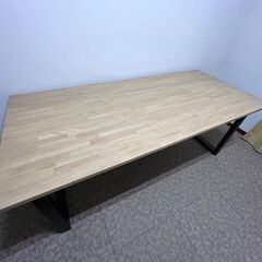 引渡済】かなでもの テーブル W180cm×D80cm アイアン脚のセット 