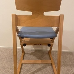 【極美品】アップライトチェア　ブルー