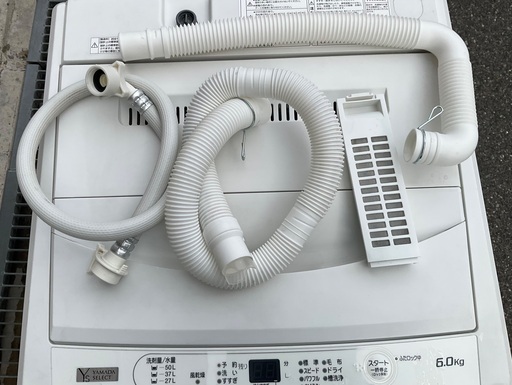 【RKGSE-902】特価！YAMADA/6kg/全自動洗濯機/YWM-T60H1/中古/2021年製/当社より近隣地域無料配達