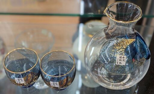 佐々木クリスタル 和風玻璃器 冷酒揃 未使用品　ag-gf051