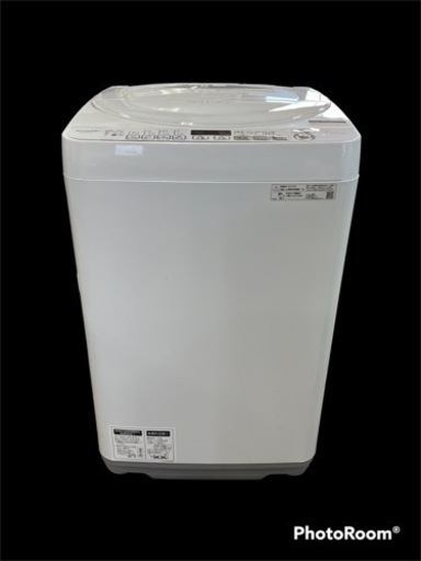 【2019年製】SHARP 全自動電気洗濯機 ES-KS70V-W 7.0kg NO.98