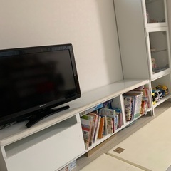 IKEA テレビボード＋ガラス扉棚
