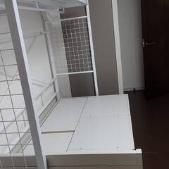 ニトリ シングル 収納付きベッド チェストベッド+ハンガーシェルフ 