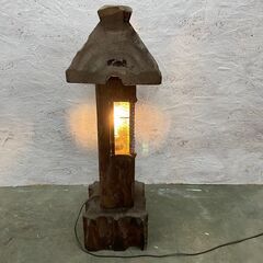 アンティーク照明 国産ビンテージ 杉材 和の風情漂う灯籠 アンティーク照明 国産ビンテージ 杉材 和の風情漂う灯籠