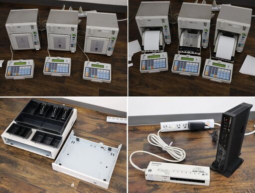 【ヤ取1/23終了】≪T176ジ≫ 東芝TEC POSシステム 一式まとめ テック/QT-11/LIU-QT/TBL-200/HTL-200/STN-200/KCP-200 レジ/ドロワ/タブレット/ハンディ他 現状品