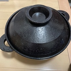 IH対応　大型土鍋(蒸し鍋)