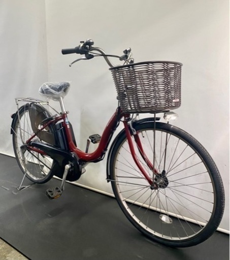 関東全域送料無料 保証付き 電動自転車 ヤマハ パスナチュラ 26インチ 8.1ah 赤色 デジタル