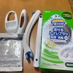 【お取引き決定】スクラビングバブル 流せるトイレブラシ 本体 フ...