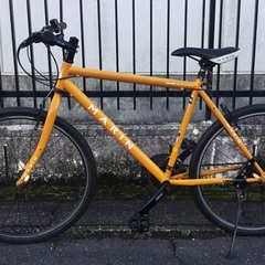 ＜消費税・防犯登録込み＞MARIN 「マリン」MUIRWOODS・クロスバイク・アルミ・26インチ・オレンジ系 変速3×8・洗車済でピカピカです♪