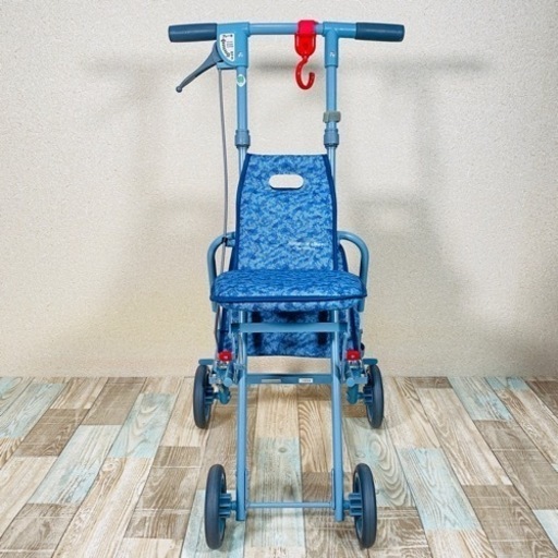 島製作所 シルバーカー サニーウォーカー AS-Ⅲブルー 前輪シングルタイプ