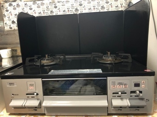 テーブルコンロ  水なし両面焼グリル プロパンガス 右強火 NW61QVRLPG